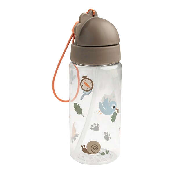 Done by Deer Trinkflasche mit Strohhalm, 350 ml